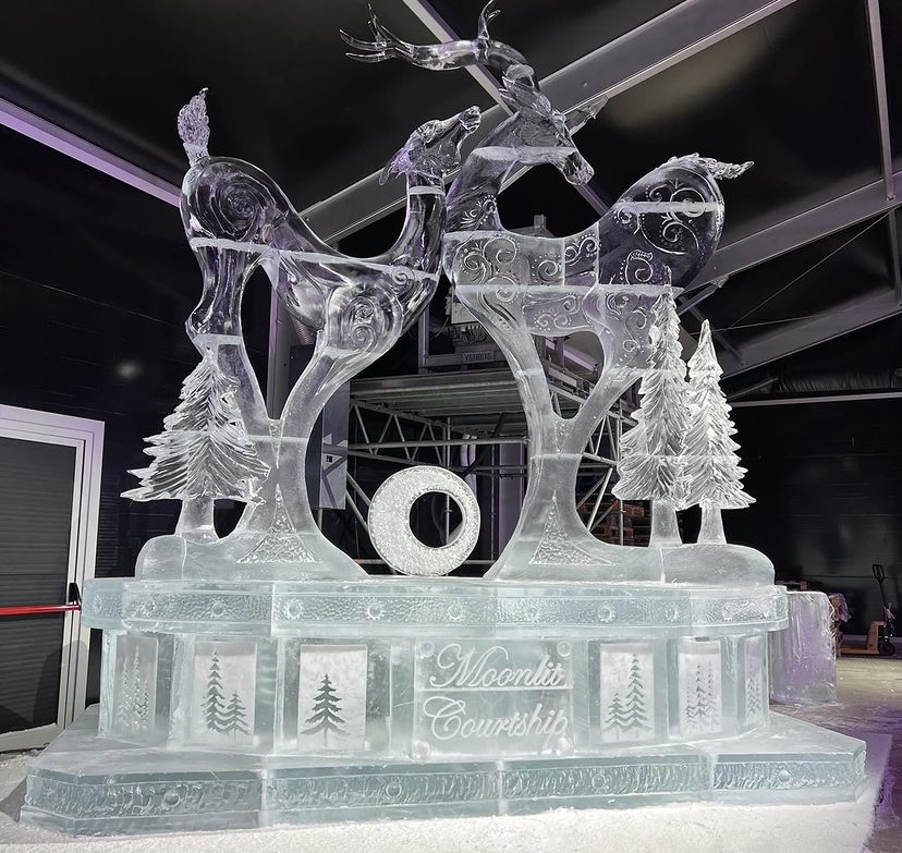 Moonlit Courtship in Spain carving with Captain Aaron Costic