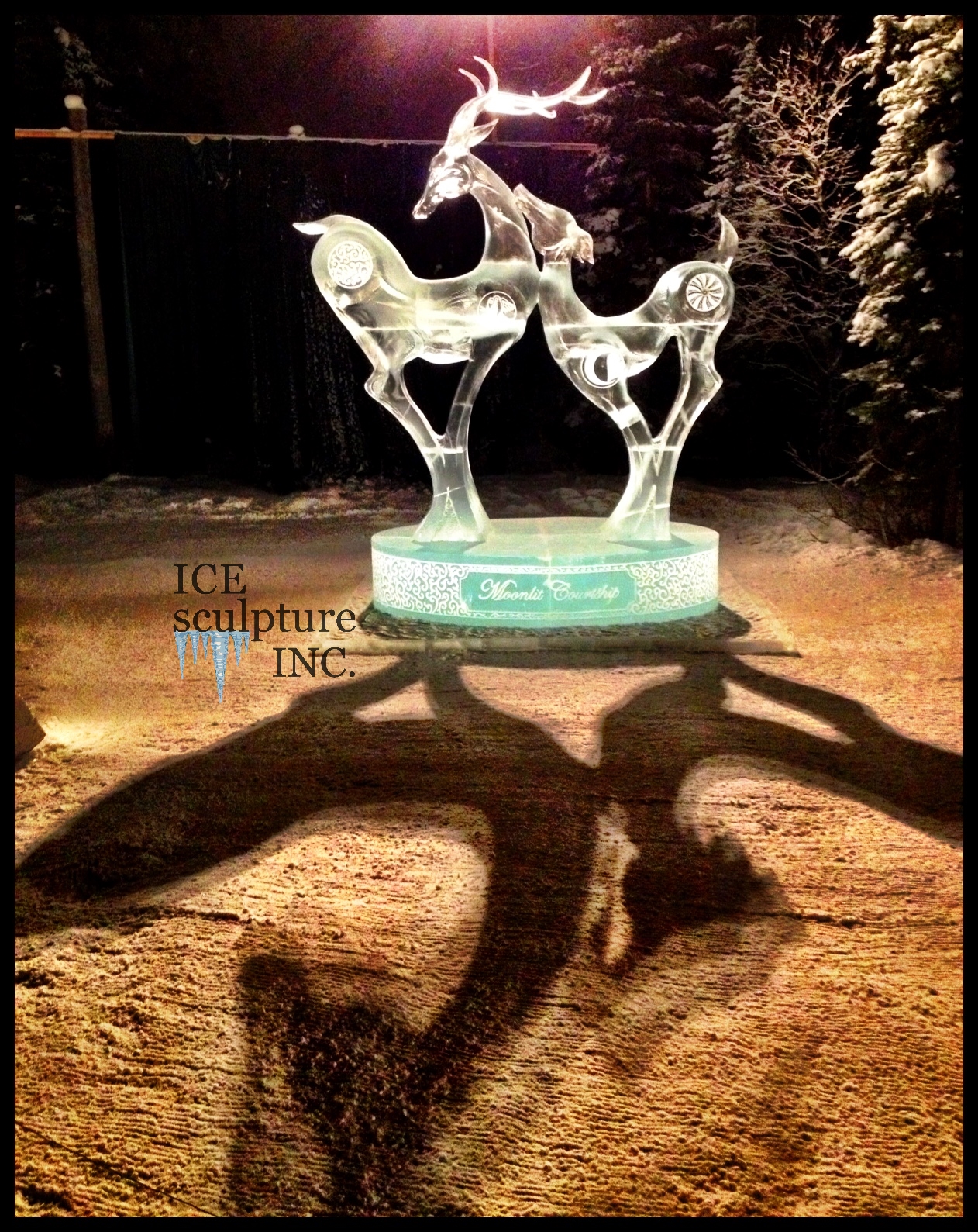 Moonlit Courtship lighting design element