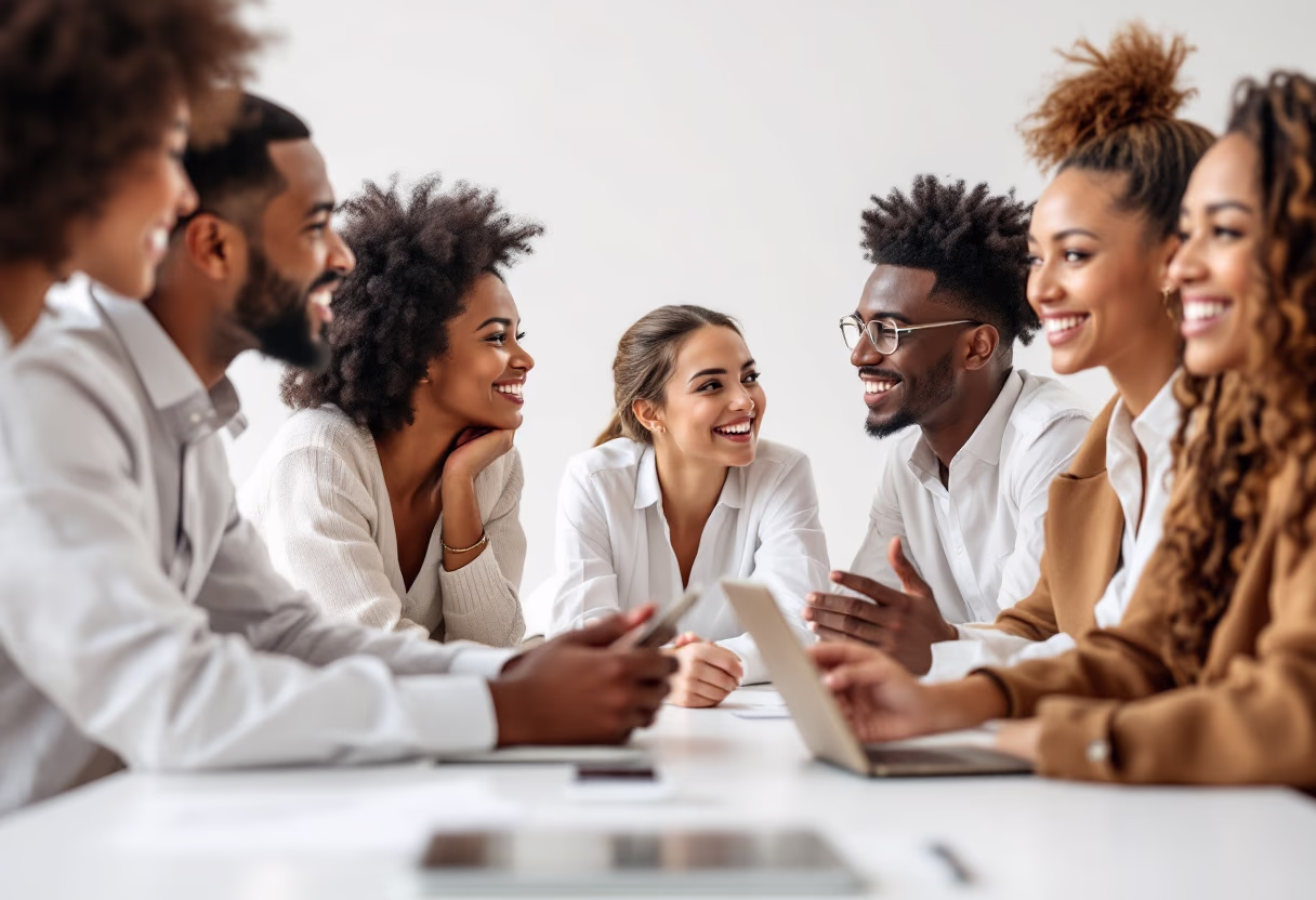 image of diverse group collaboration (for a hr tech)