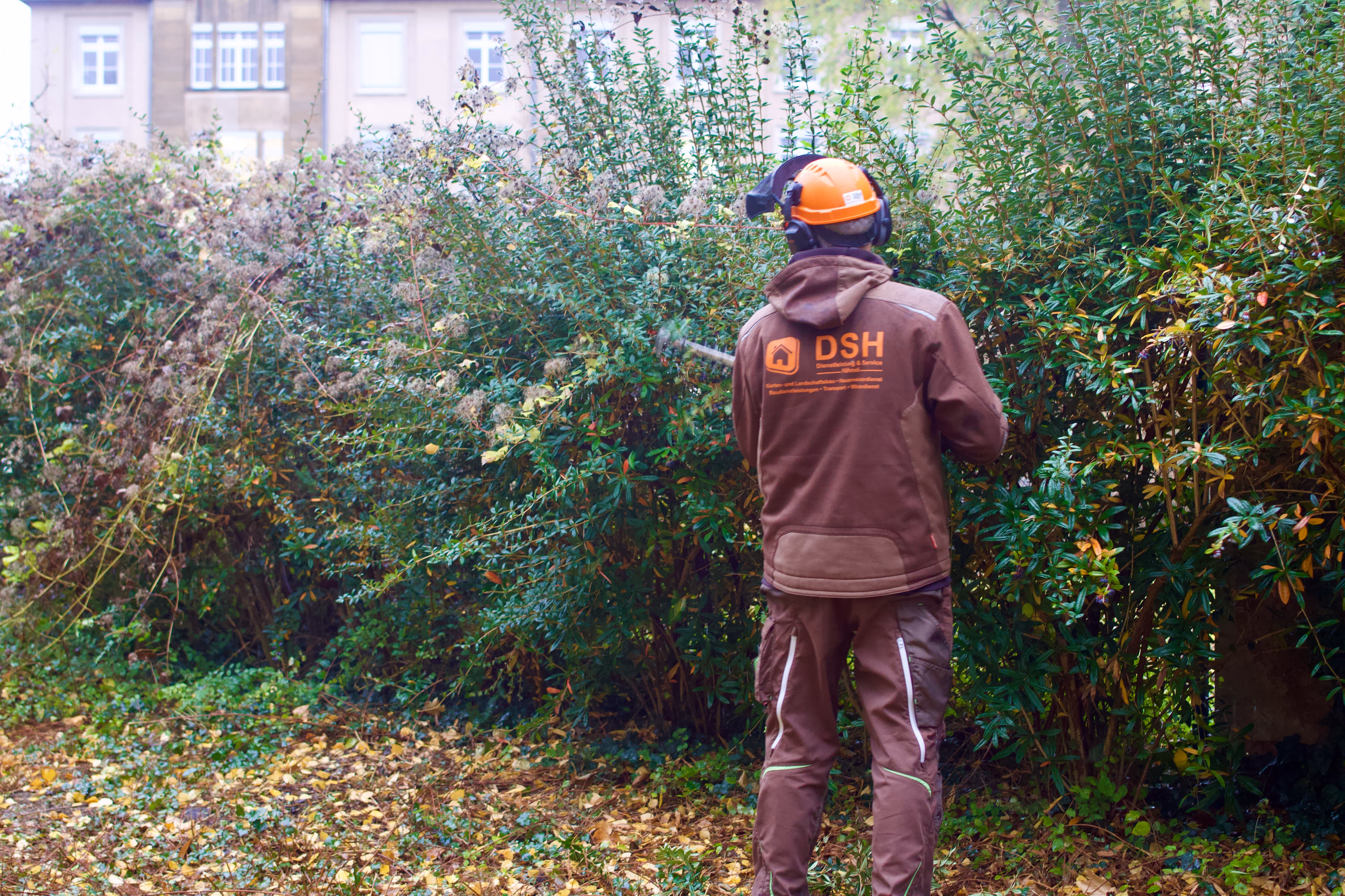 Das Team auf der Baustelle.