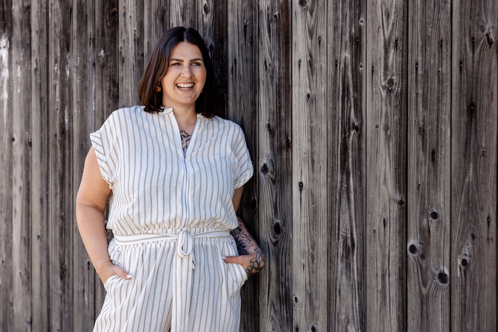 Die Gesellschafterin Nadine Hähnel der Grünovation GmbH.
