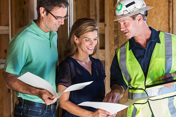 Home service professionals working together
