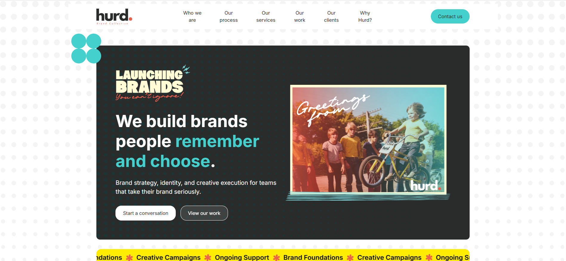 Hurd website design