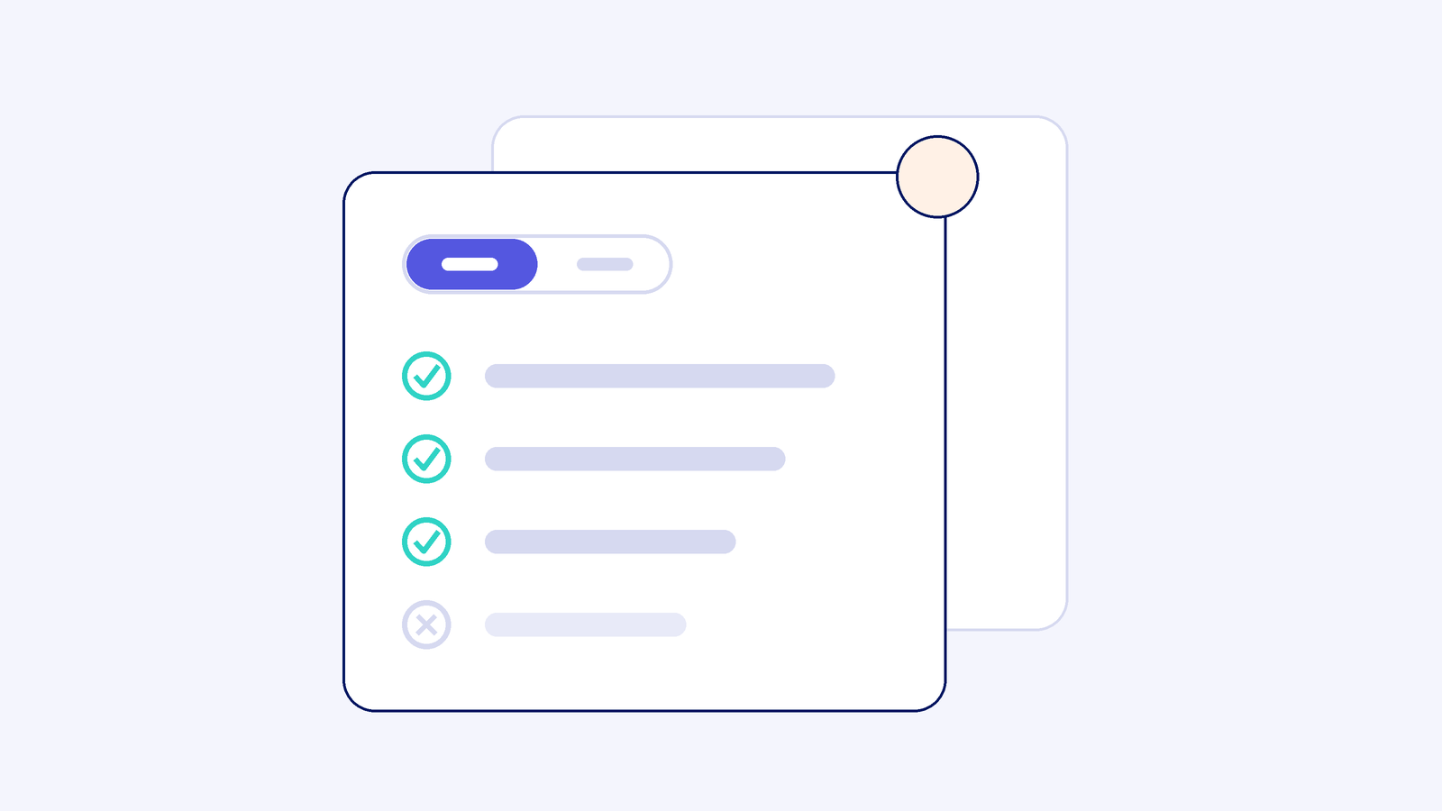 Two shortlisted partner cards, the front one selected, with a language toggle and credential ticks