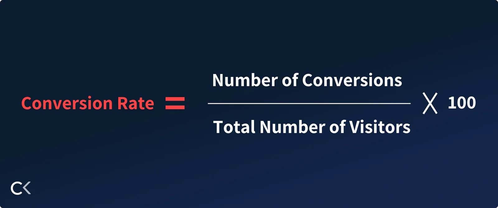 How to calculate conversion rate
