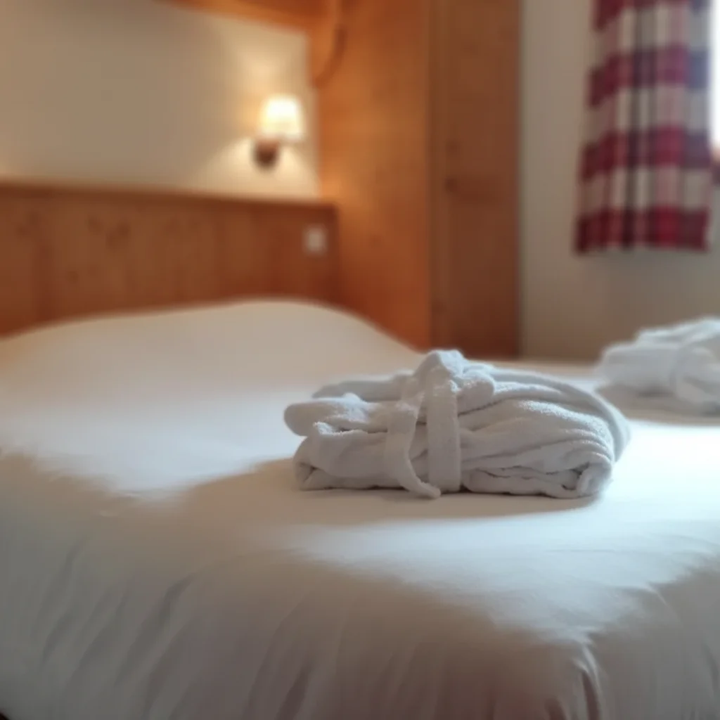 Bedroom macro at Les Alpages de Val Cenis