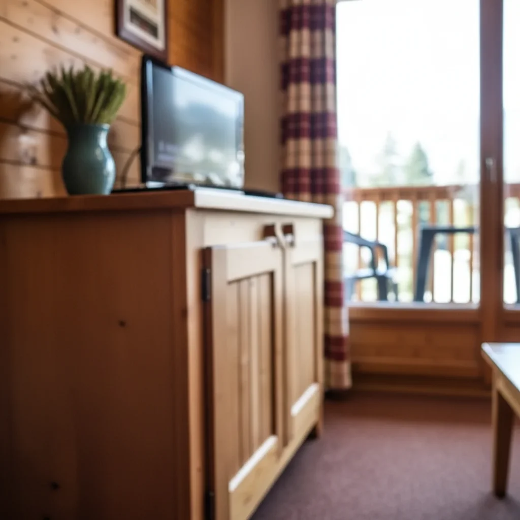 Living room macro at Les Alpages de Val Cenis