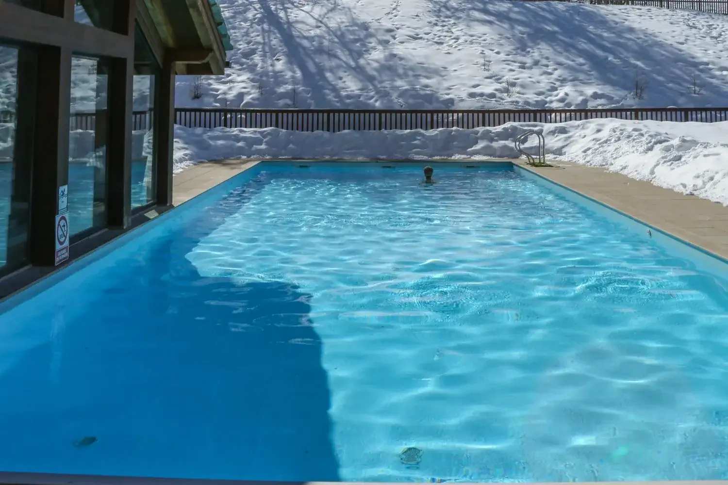 Swimming in the pool at Les Alpages de Val Cenis