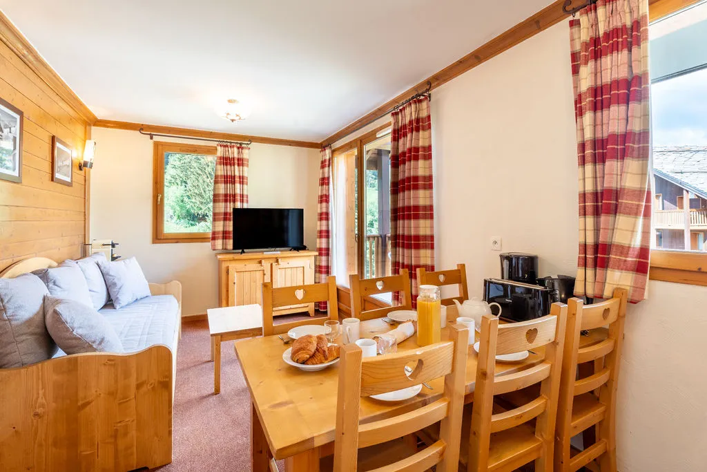 Salon d'un appartement pour 4 à 6 personnes aux Alpages de Val Cenis