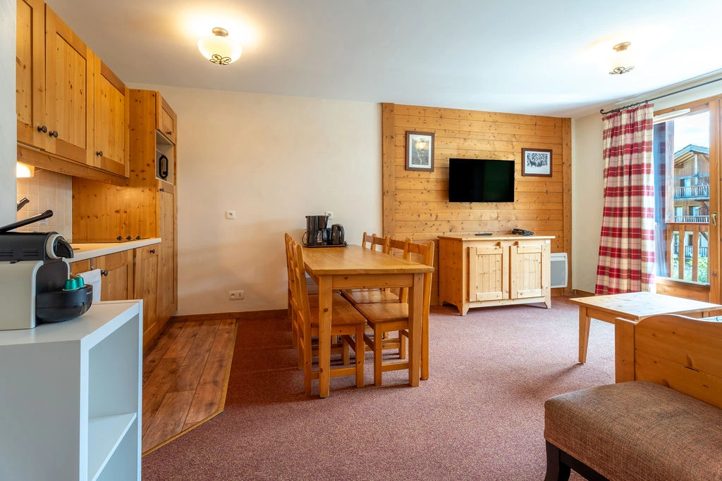 Salon d'un appartement pour 6 à 8 personnes aux Alpages de Val Cenis