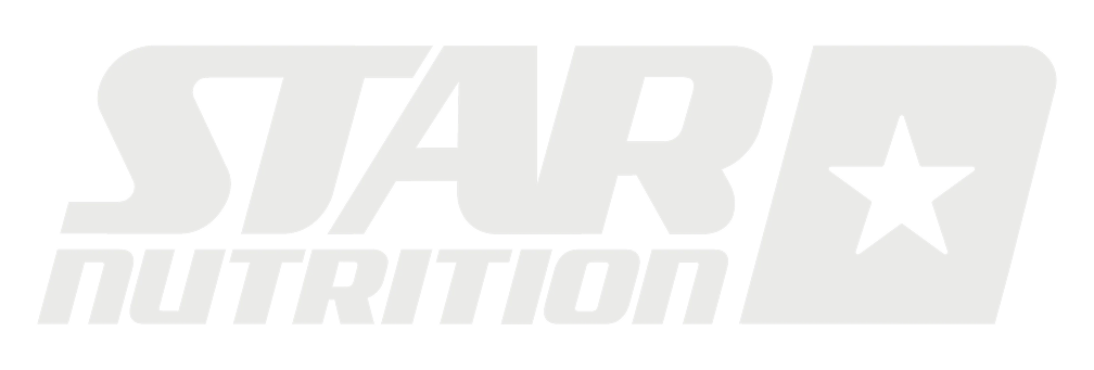 Logo of STAR NUTRITION featuring bold uppercase letters and a star symbol inside a square.