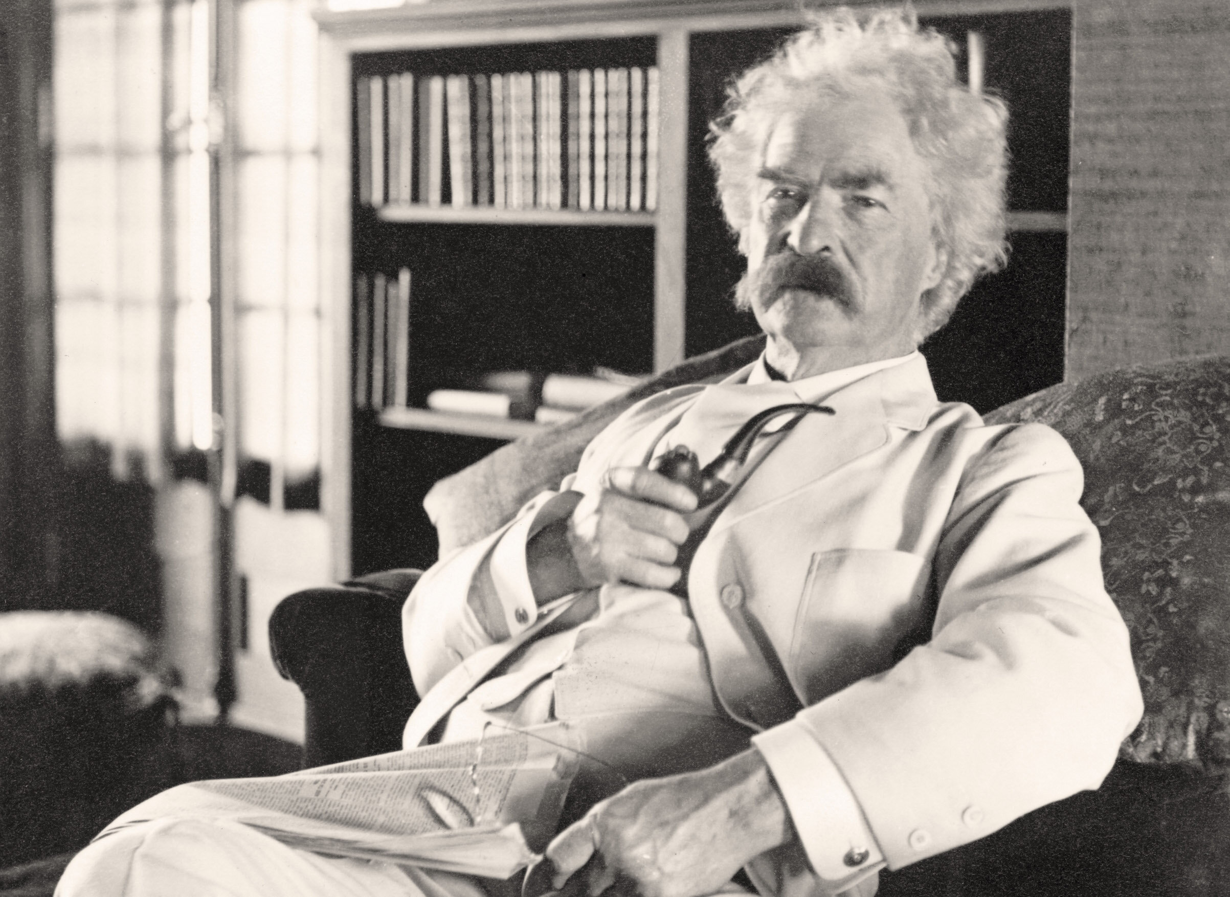 Samuel Langhorne Clemens (1835 to 1910), known by pen name Mark Twain.  Universal Images Group/Getty Images