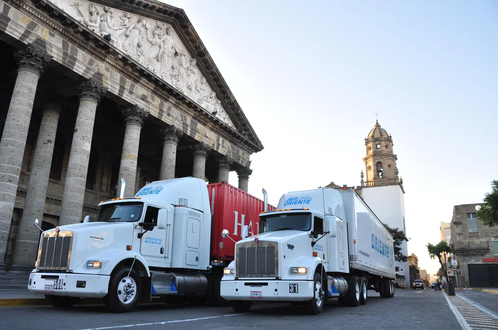 frontal view of a hotel pool