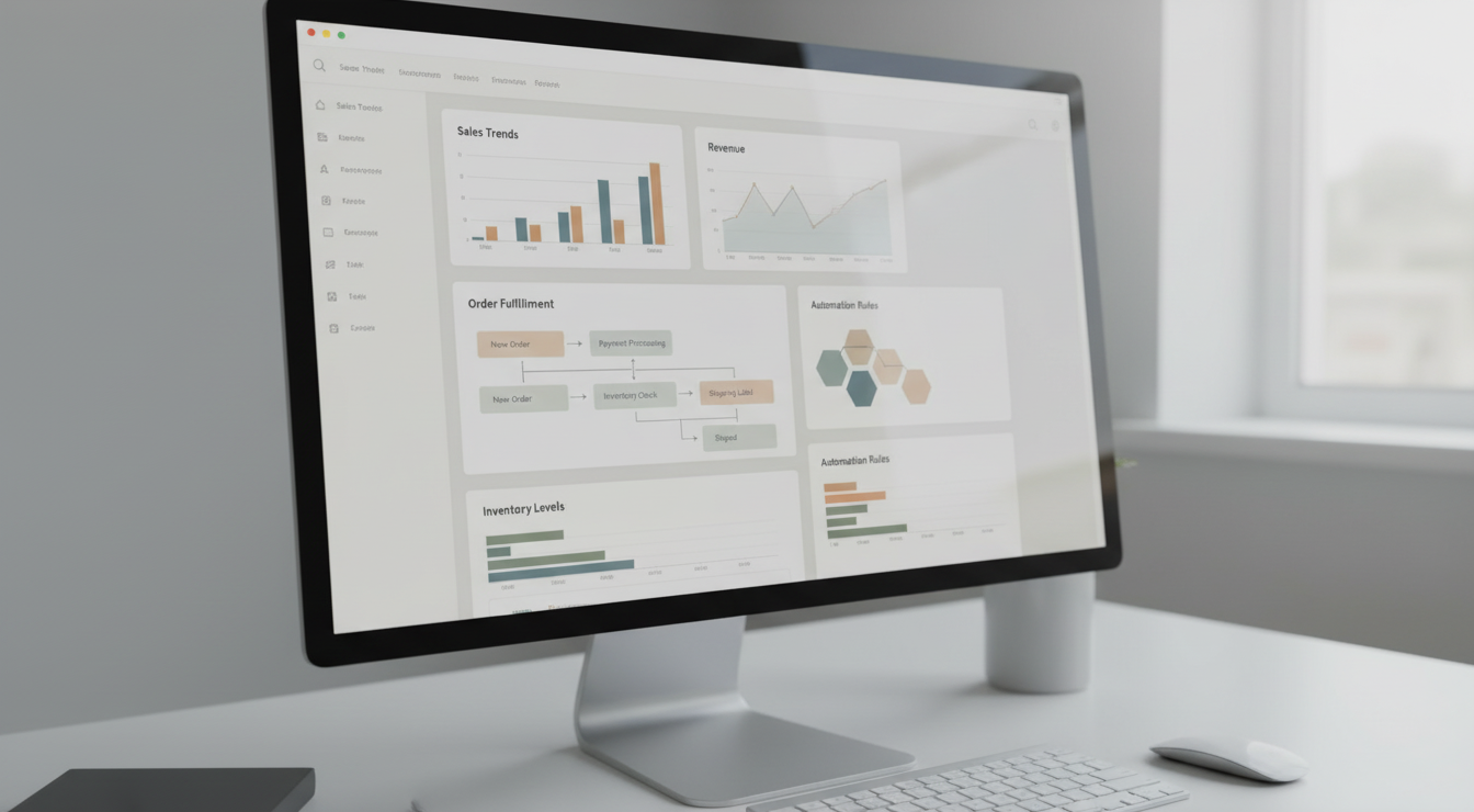 AI automation dashboards for e-commerce operations showing real systems used to scale online businesses