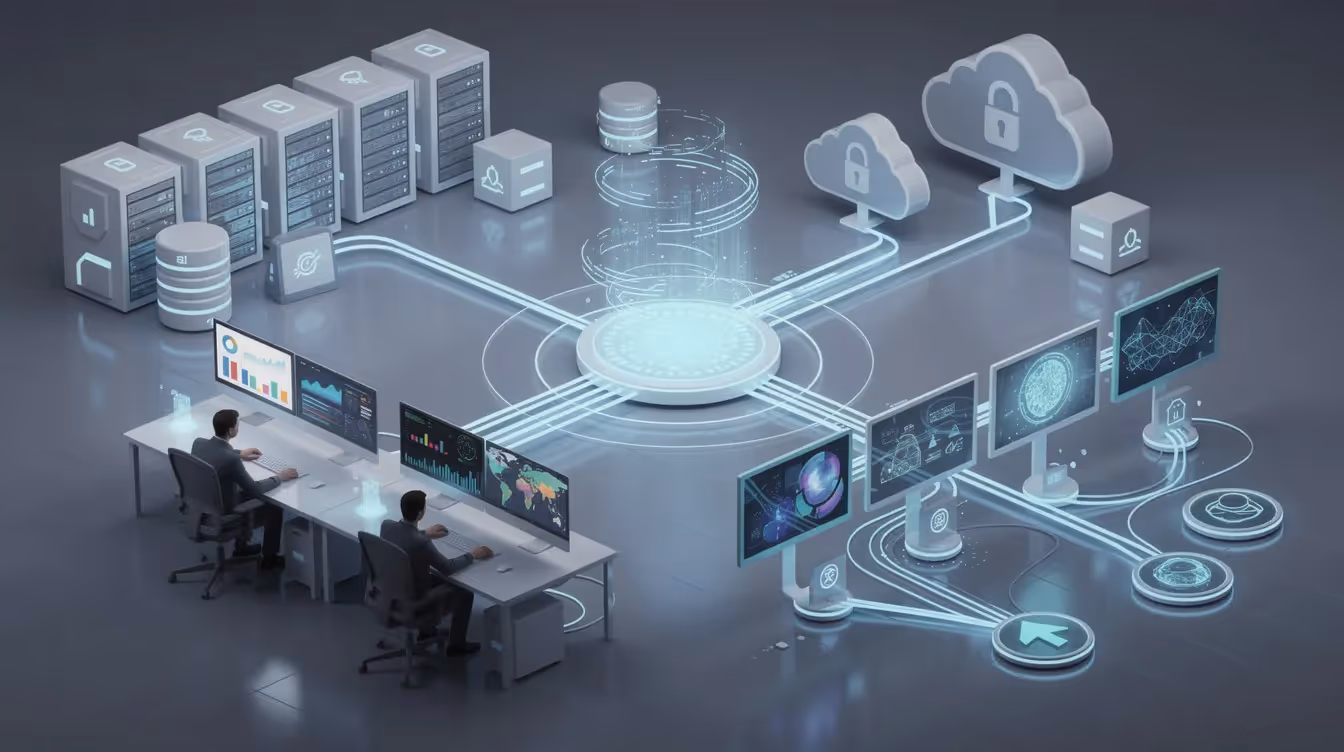 The image illustrates a comprehensive analytics system for an ecommerce business, showcasing features like inventory management, customer data analysis, and automated workflows. These elements are essential for enhancing customer satisfaction and driving sustainable growth in online stores.