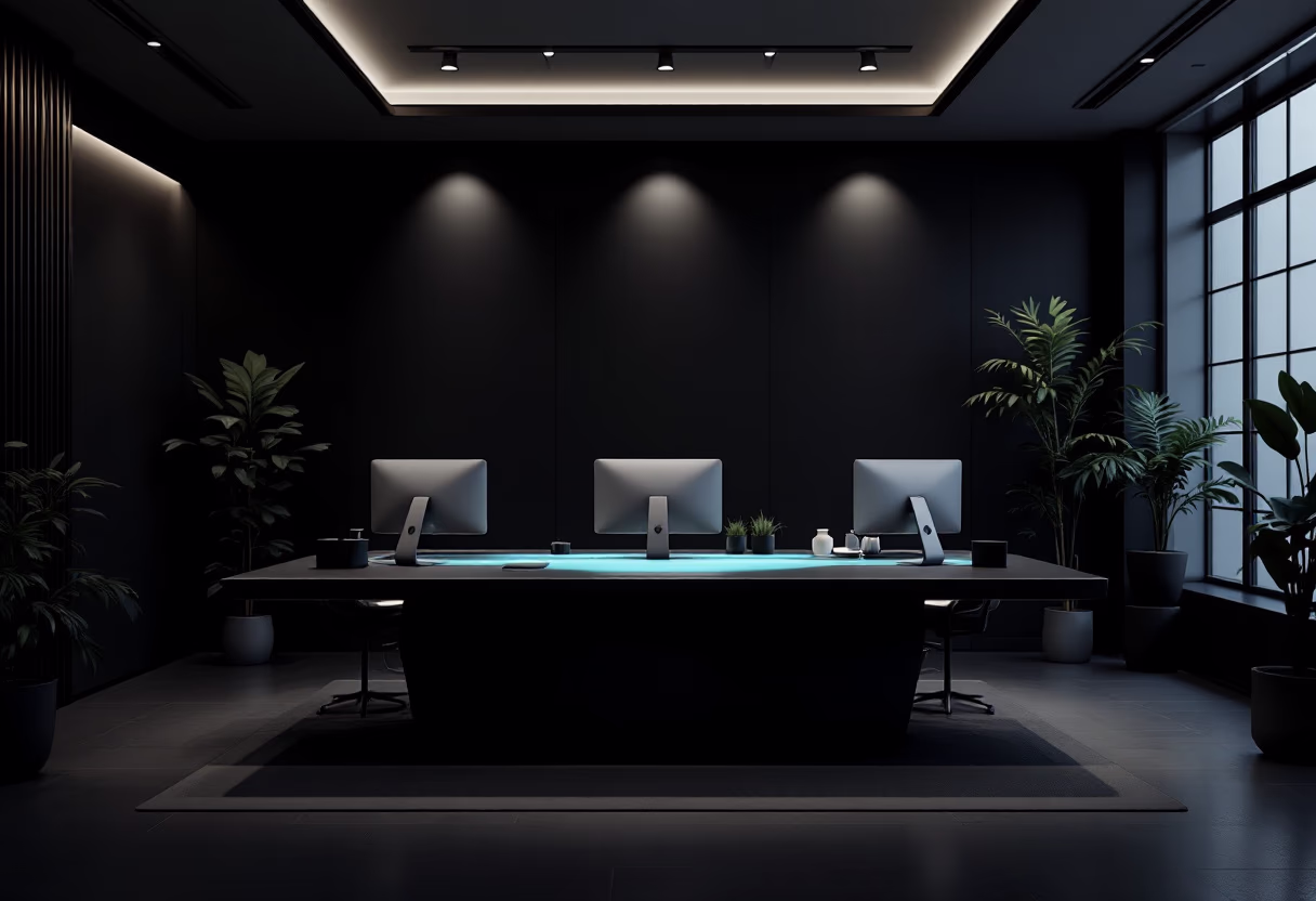 [background image] image of a busy tech company's office space (for a ai education tech company)