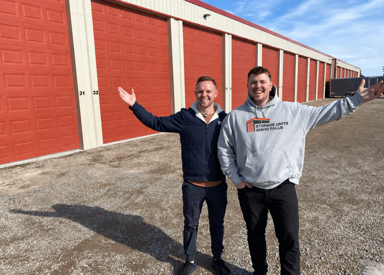 Drive-up storage units at Storage Units Idaho Falls