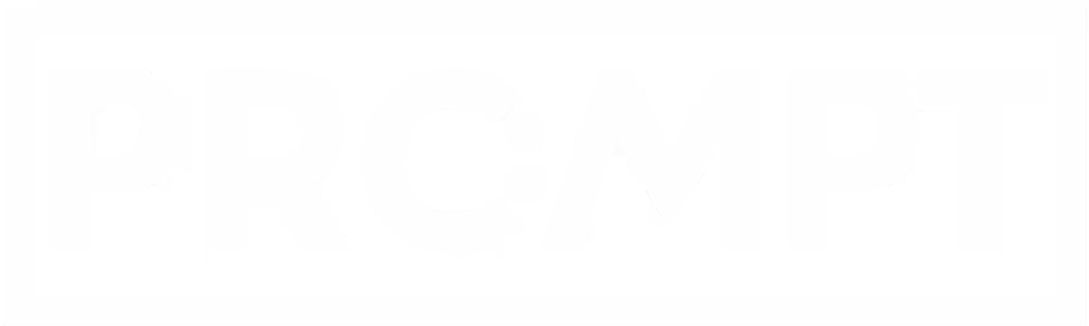Prompt AI Creative logo, minimal and sharp design representing a New York City AI creative agency