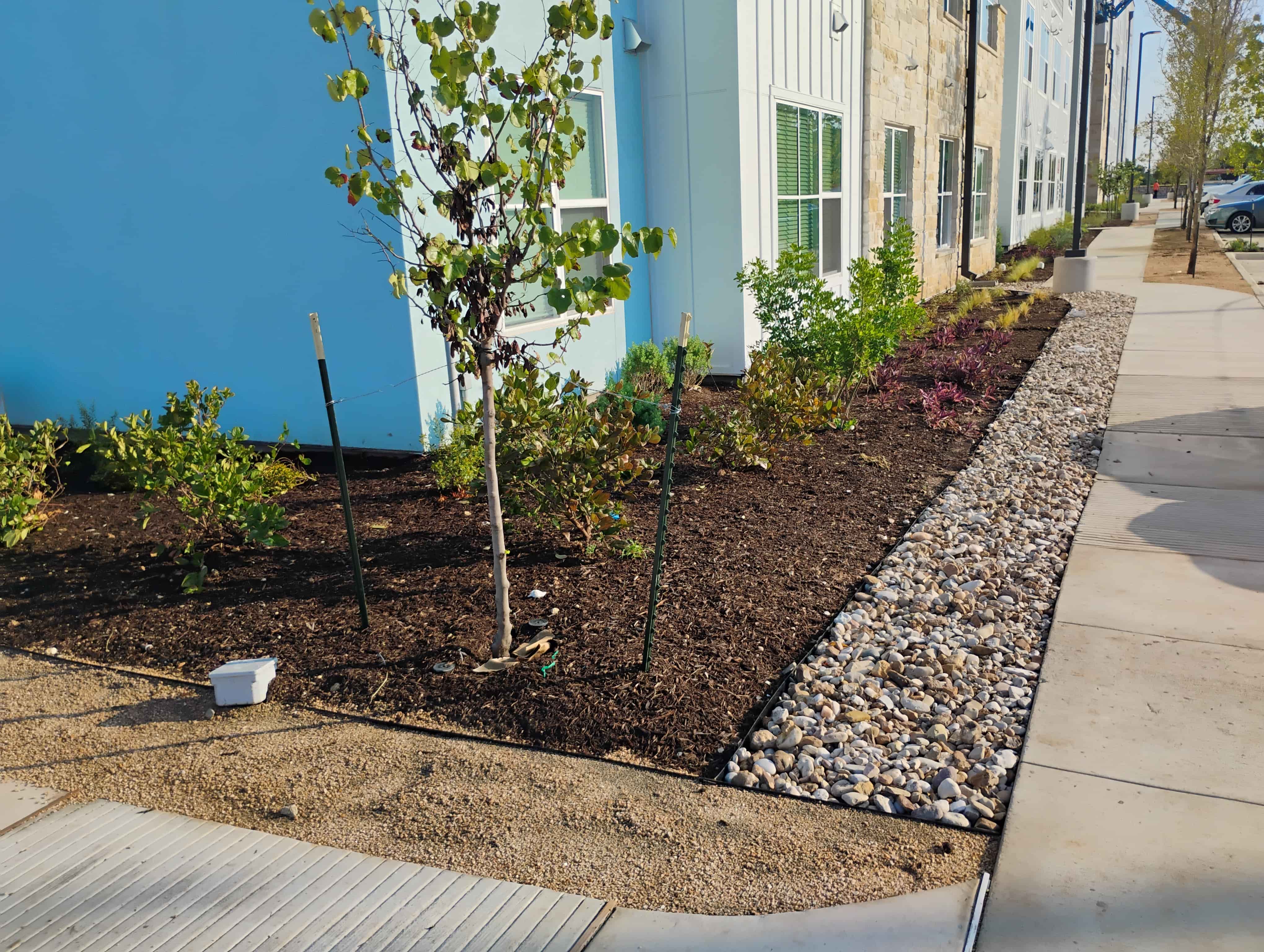 Landscape finishing work