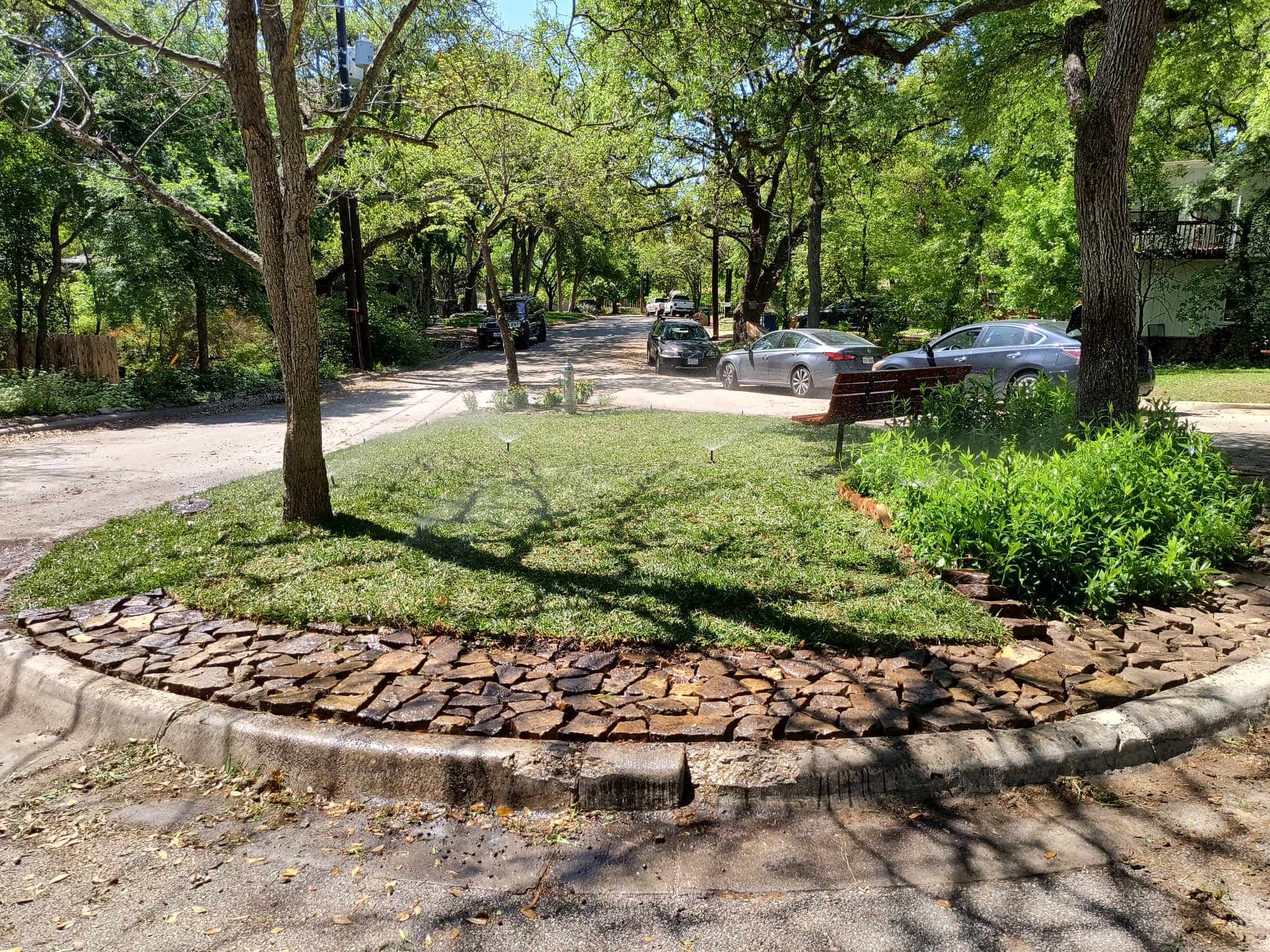 Landscaping detail work