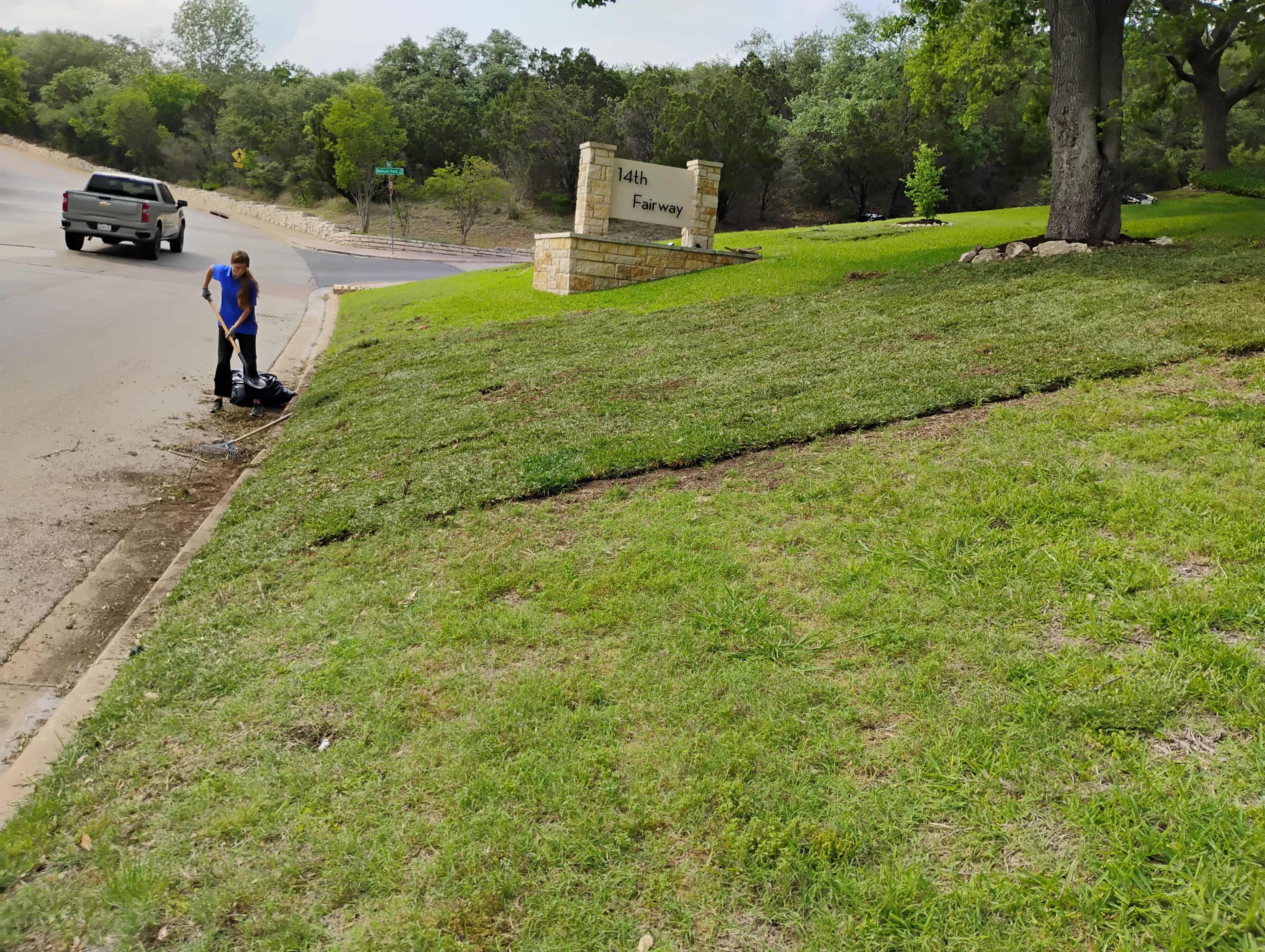 Landscape maintenance work