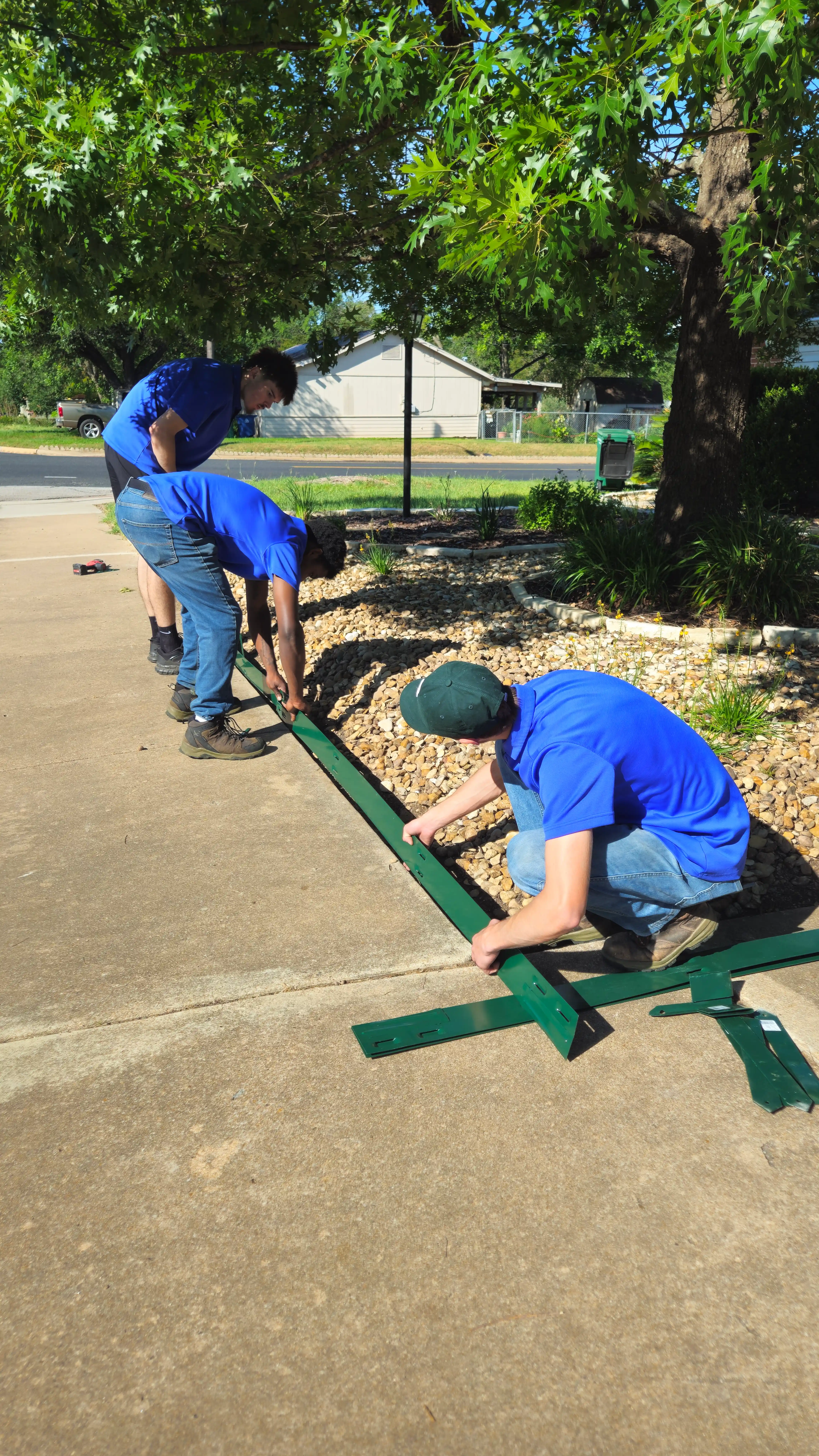 Garden landscaping project