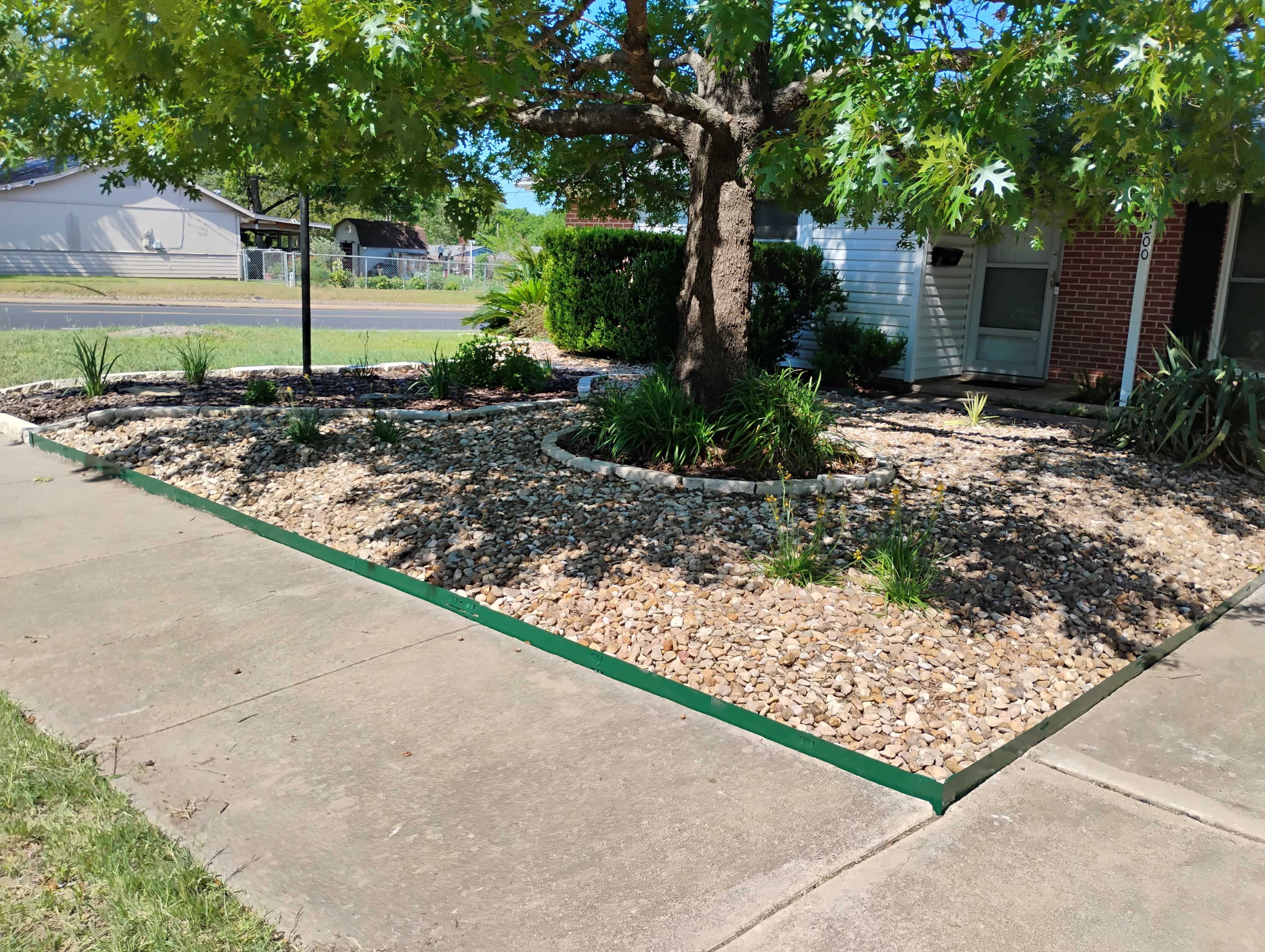 Professional landscaping project