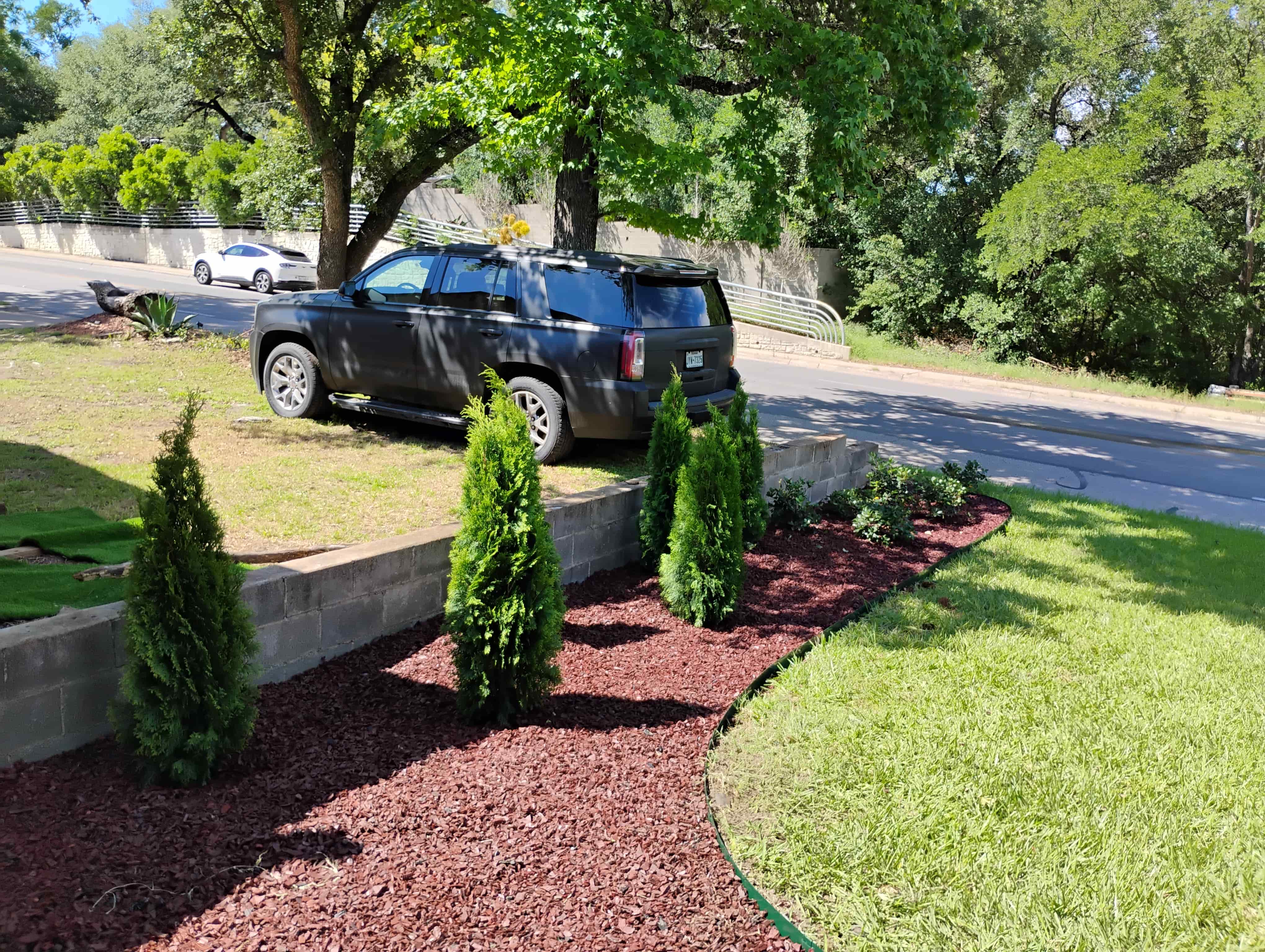 Custom landscape installation