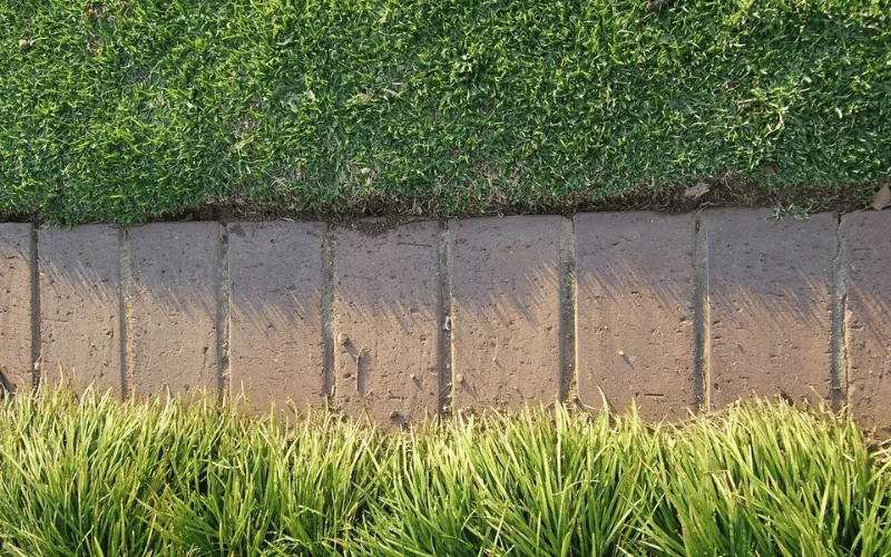 Pathway edging along a garden walkway in Thousand Oaks by Jessie Flores Landscape Co.