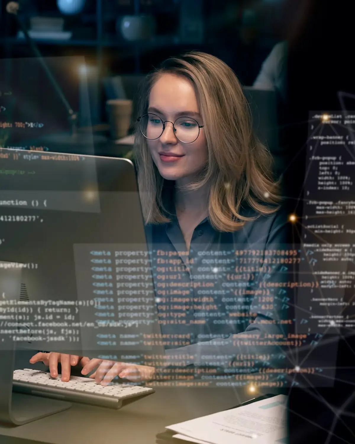 Mobile screen showing a kitchen with a virtual tour badge