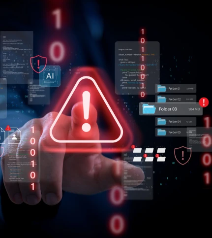 Image of an alert on folders