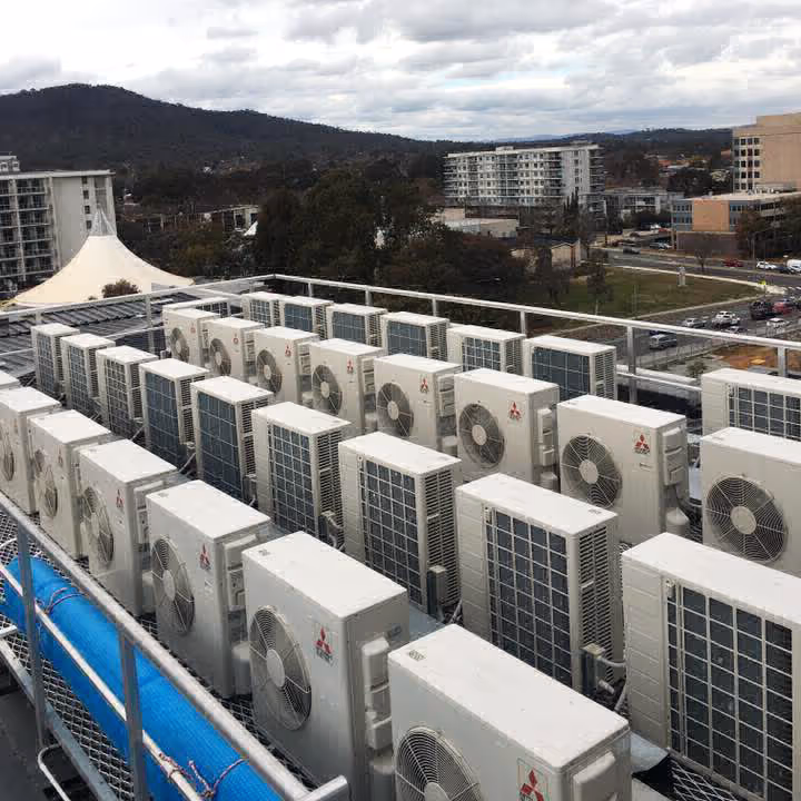 Large-scale commercial air conditioning systems installed by Capital Air in Canberra.