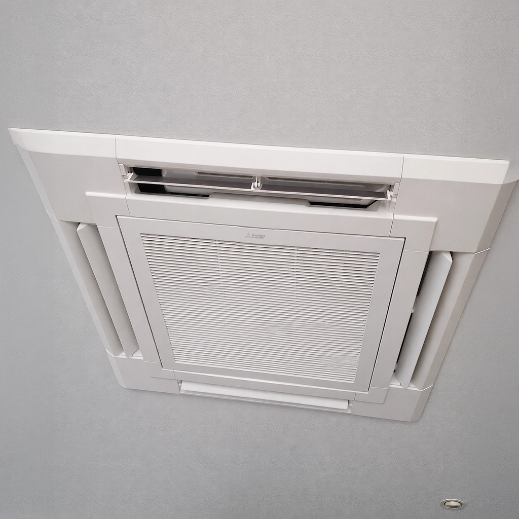 Ducted air conditioning ceiling vent inside a Canberra home.