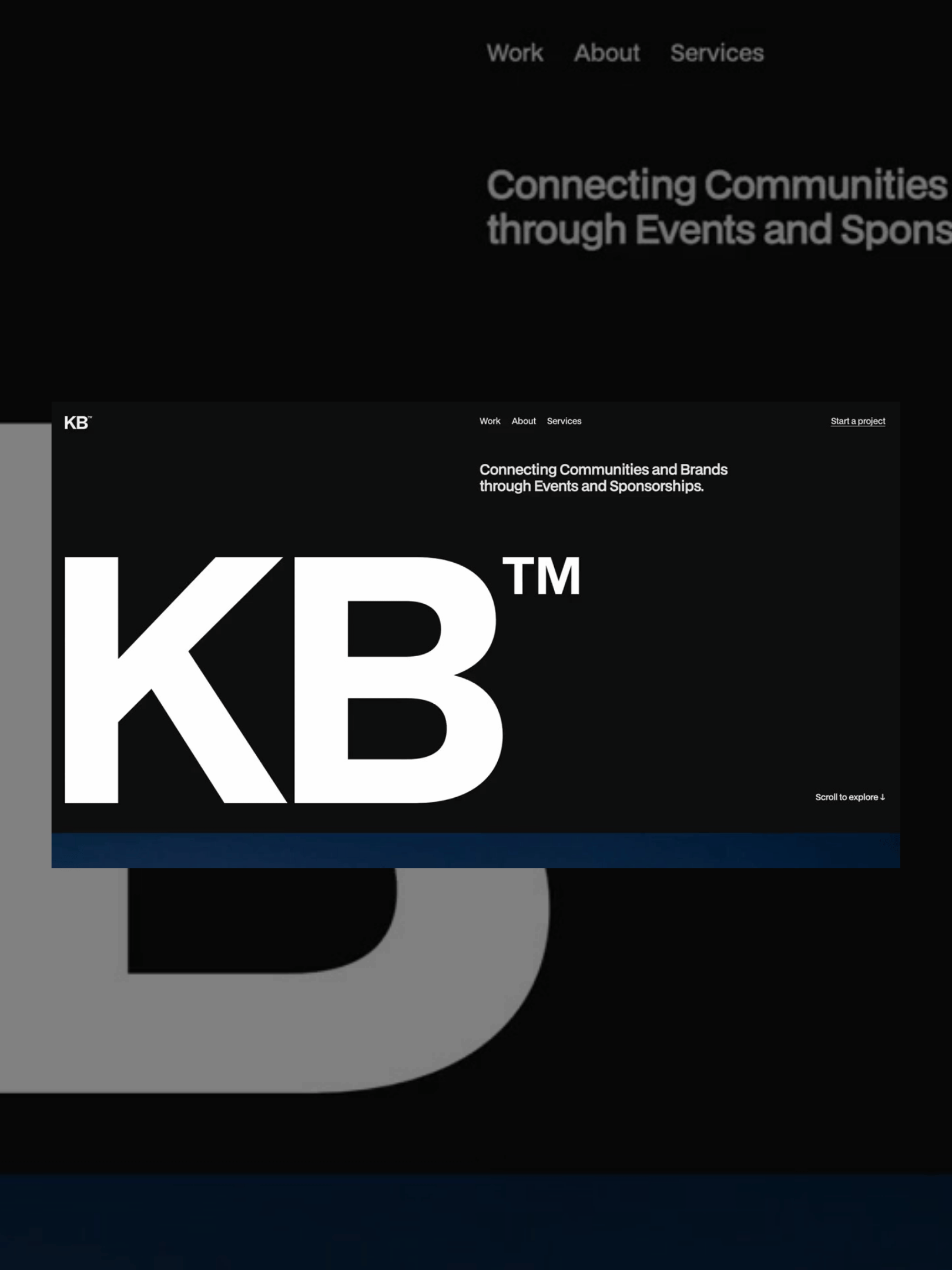 Typographic poster design study with editorial layout