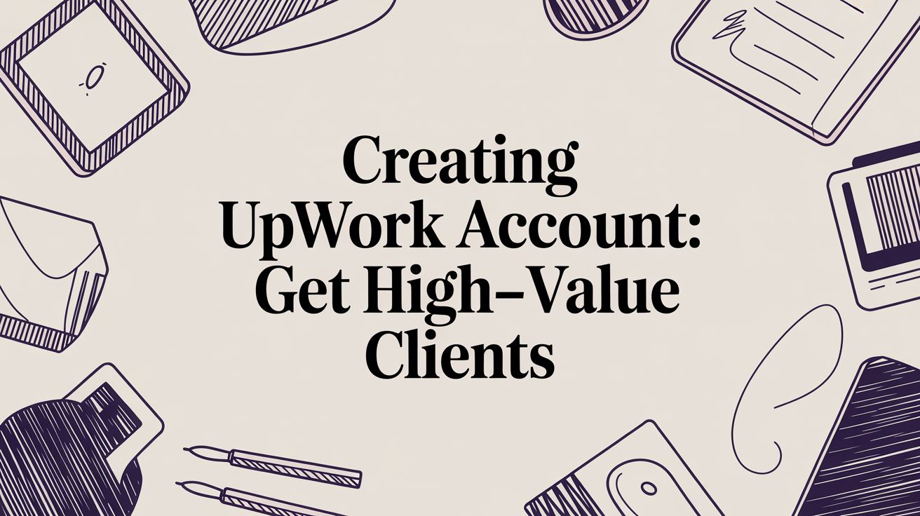 Creating upwork account: Get high-value clients