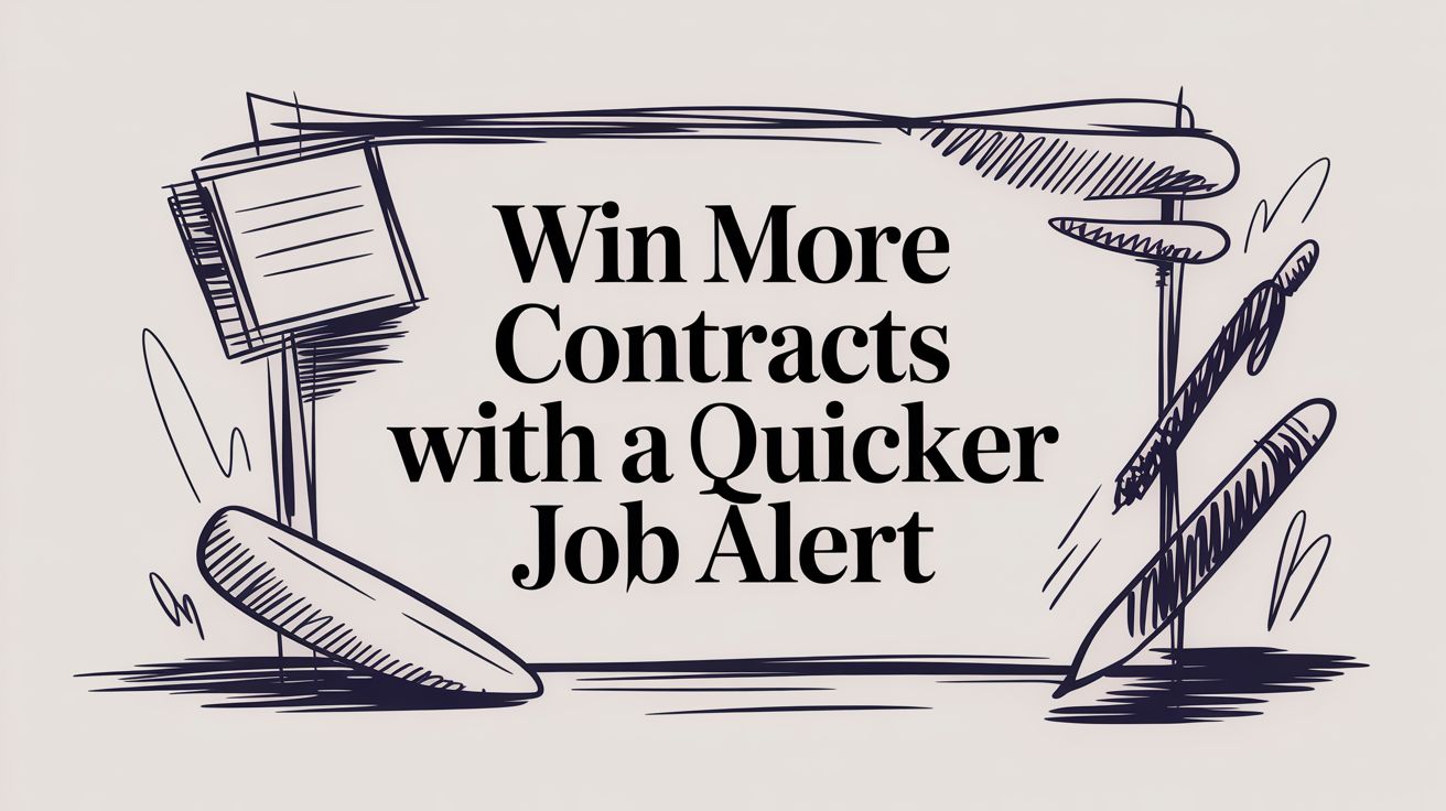 Win More Contracts With a Quicker Job Alert