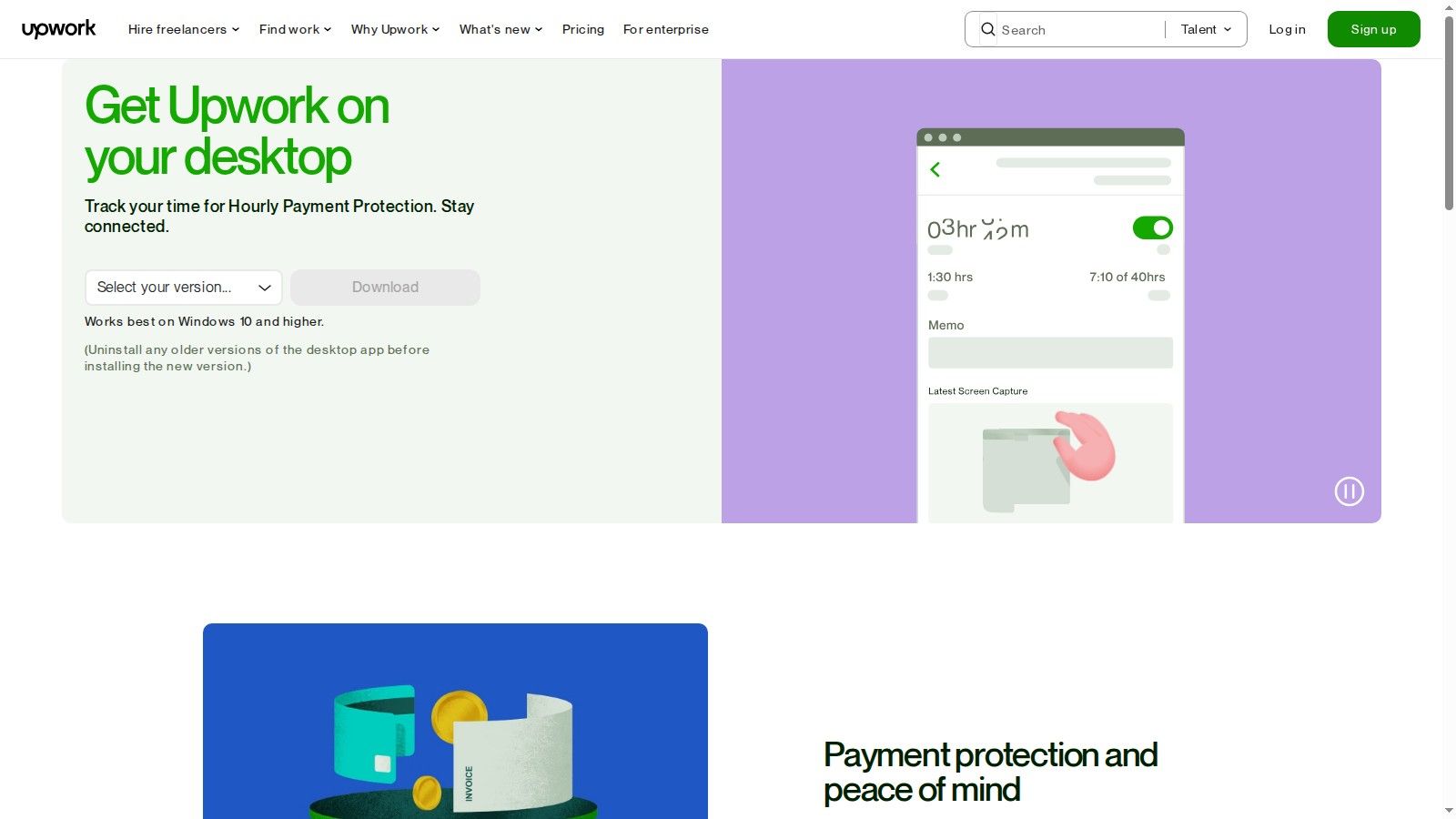 Screenshot from https://www.upwork.com/ab/downloads