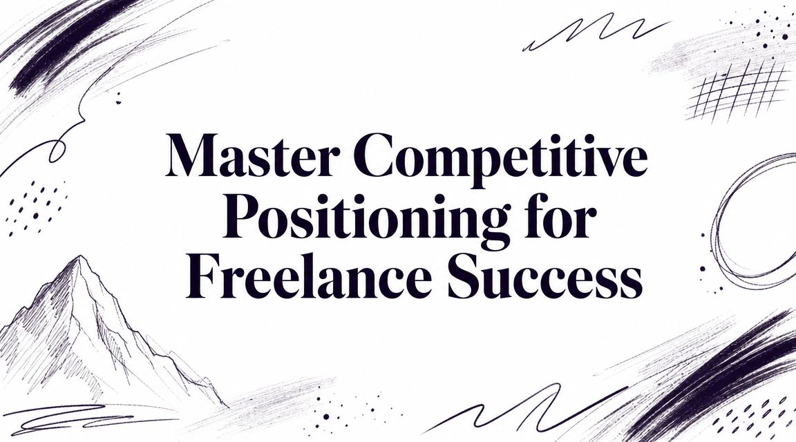 Master Competitive Positioning for Freelance Success