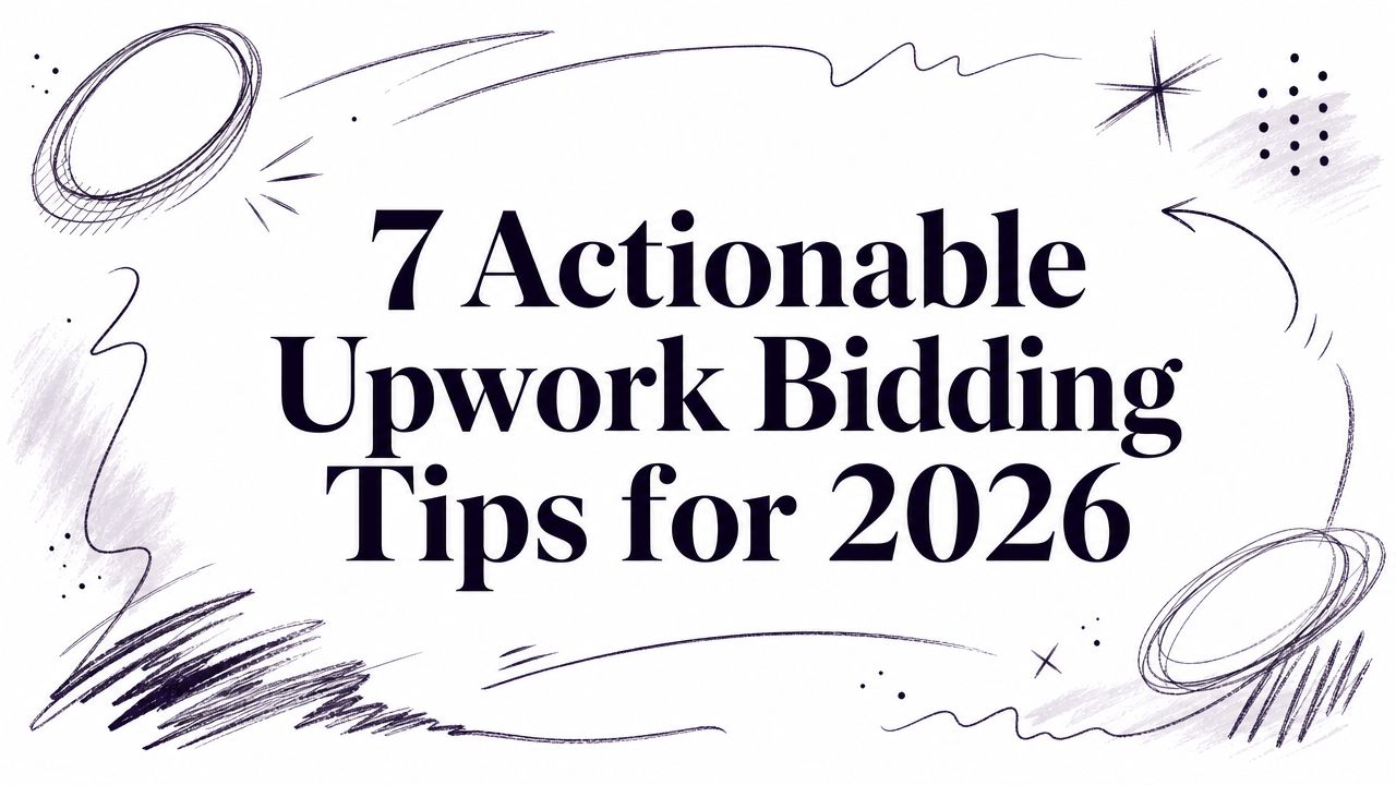 7 Actionable Upwork Bidding Tips for 2026