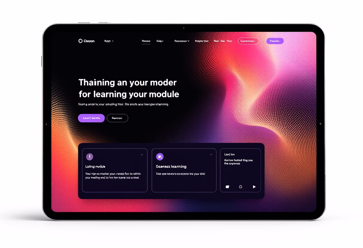 <subject>[interface] image of a screenshot of a learning module (for a edtech))</subject>