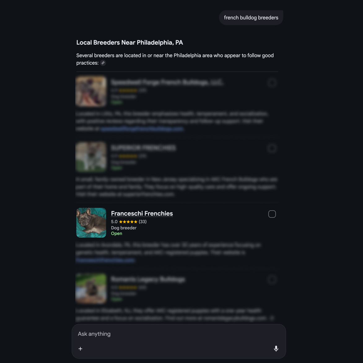 Case study for Frech Bulldog breeders in pa