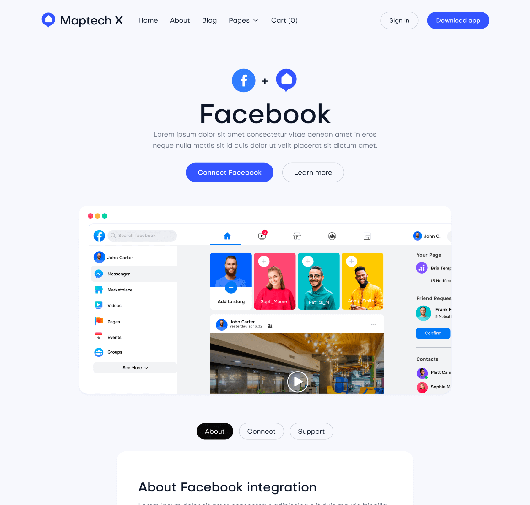 Maptech X - Integration Single Top Page - Delivery Webflow Template