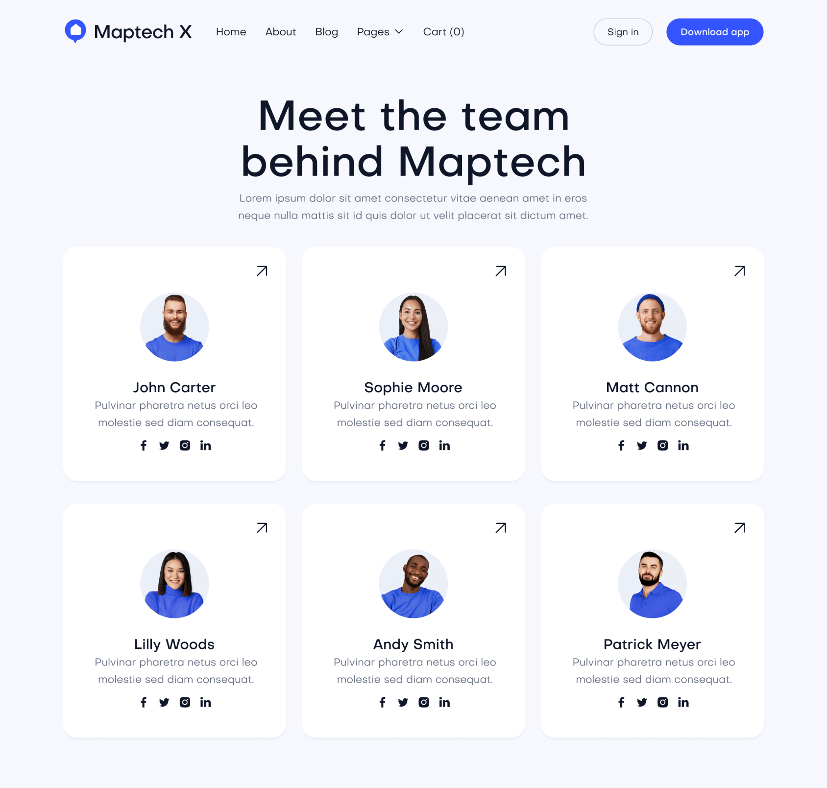 Maptech X - Team Top Page - Delivery Webflow Template