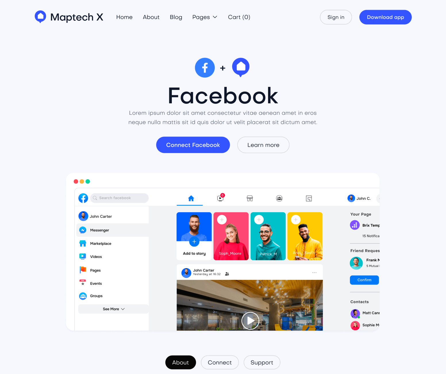 Maptech X - Integration Single Main Page - Delivery Webflow Template