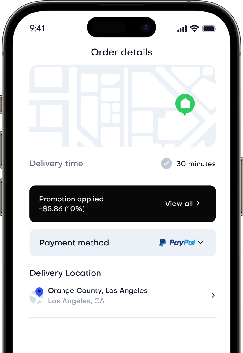 Order Details Dashboard Image - Maptech X Webflow Template