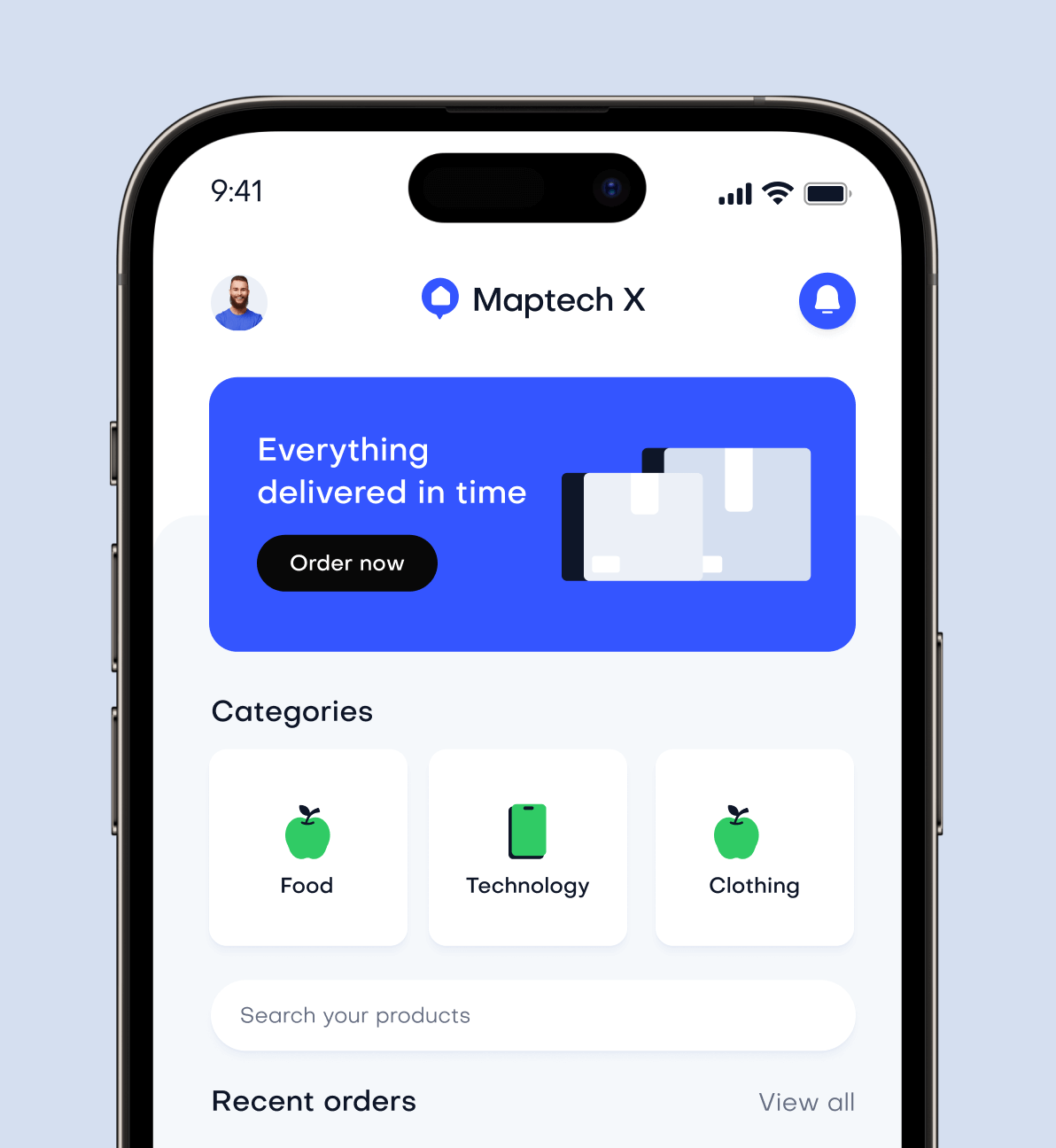 John Carter Dashboard App Image - Maptech X Webflow Template