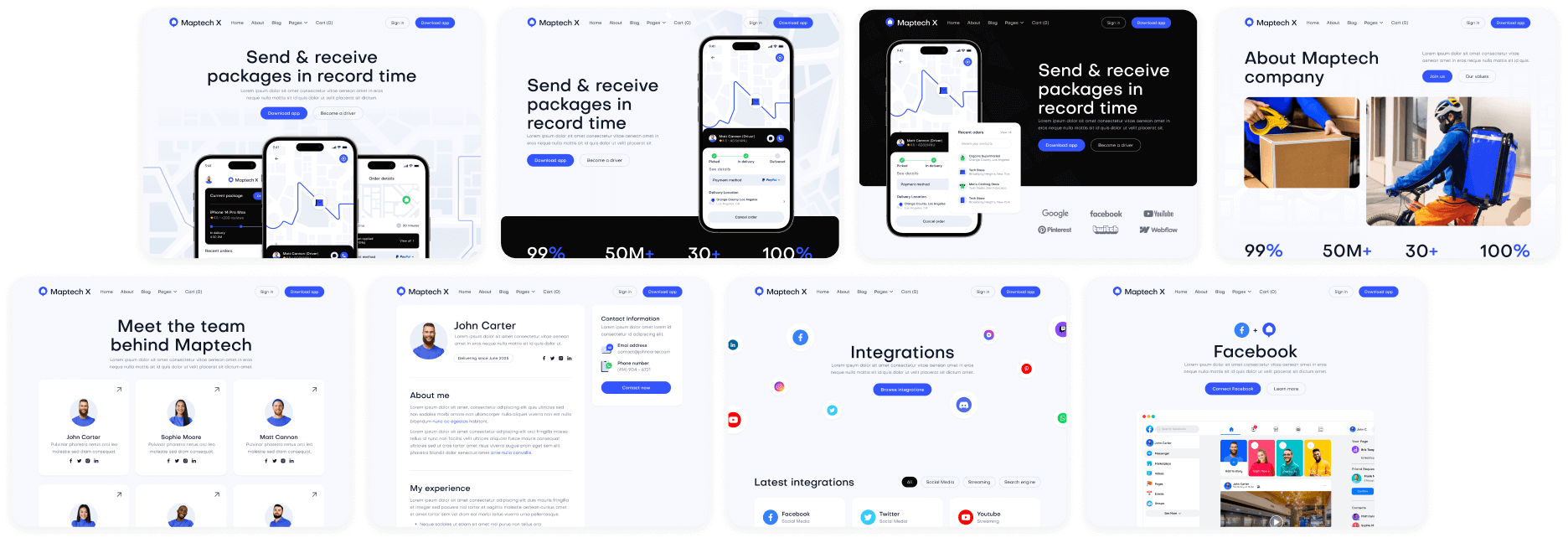 Buy Now On Webflow - Maptech X Webflow Template