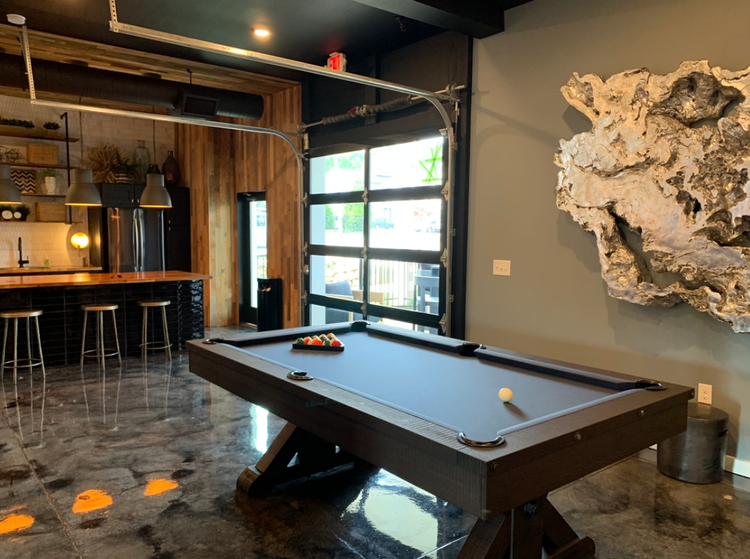 clubhouse with pool table