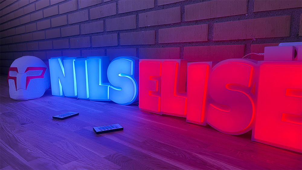 STL Dynamic - LED Skylt 3D Print