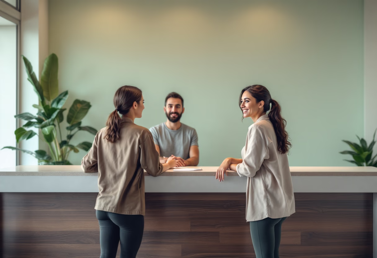 image of pharmacist consulting with a customer